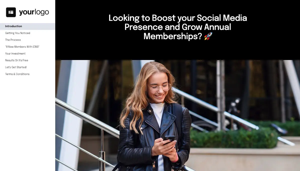 Social Media Marketing Proposal Template Slide 2