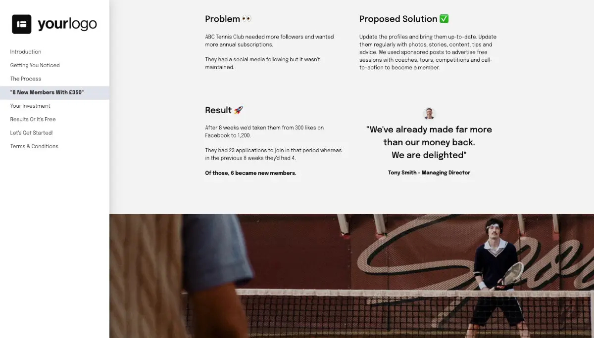 Social Media Marketing Proposal Template - Case study example