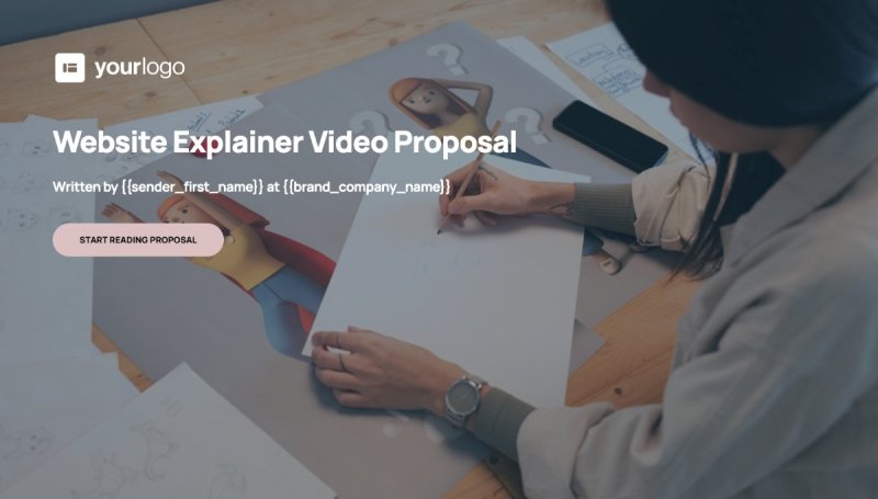 Website Explainer Video Proposal Template