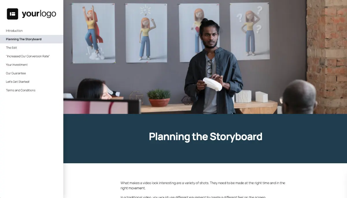 Website Explainer Video Proposal Template Slide 3