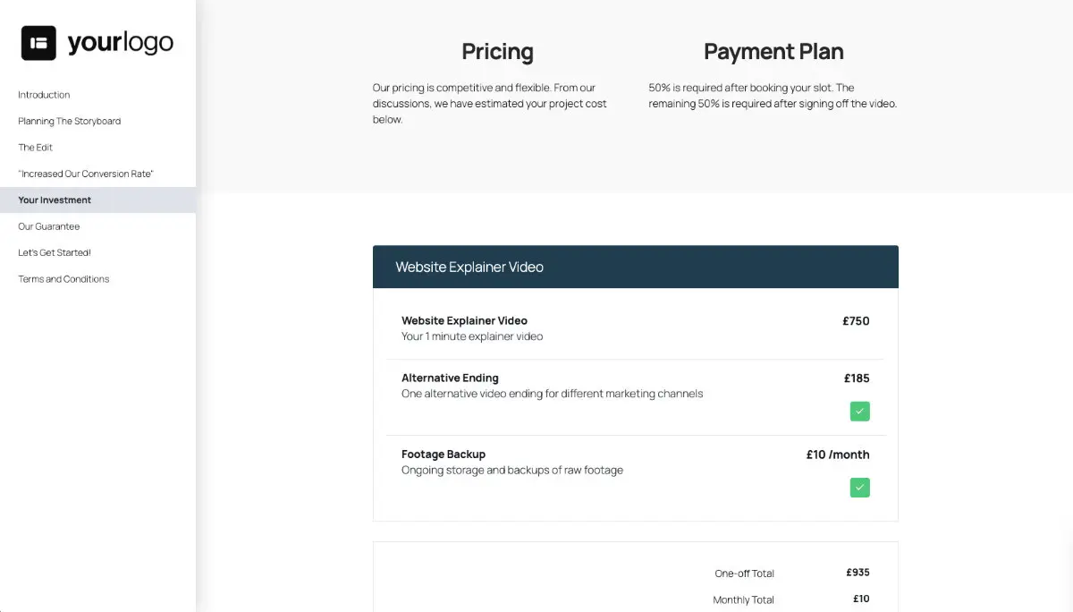 Website Explainer Video Proposal Template Slide 6