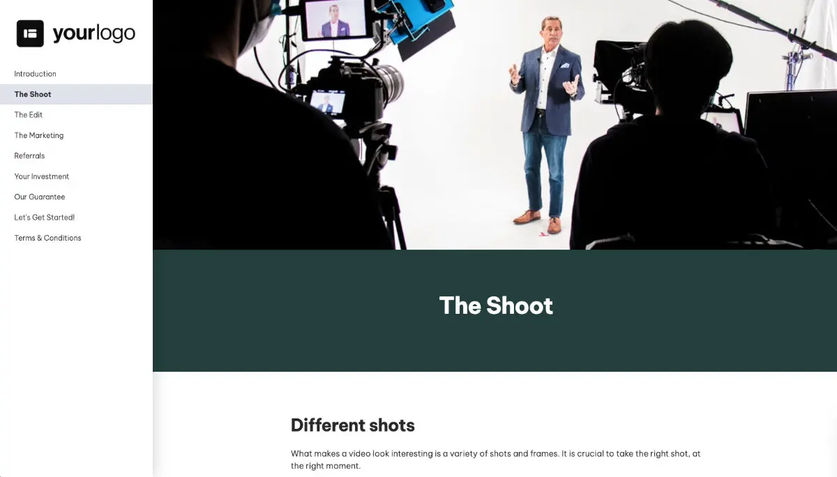 Corporate Video Proposal Template - Process and timescales