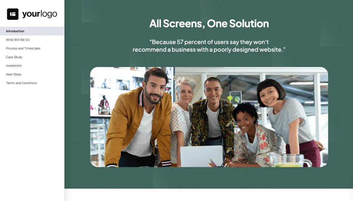 Responsive Web Design Proposal Template Slide 2