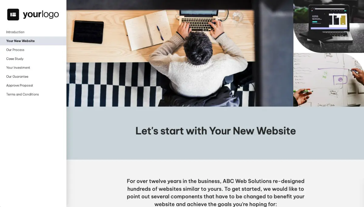 Website Design Proposal Template Slide 3