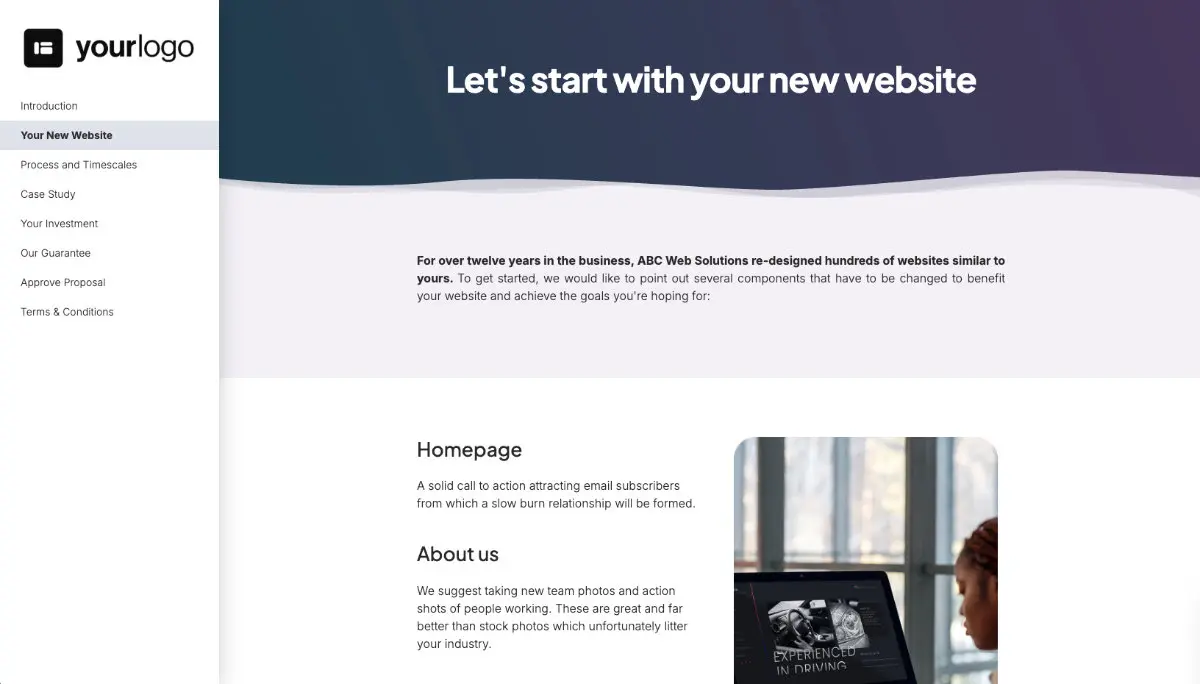 WordPress Web Design Proposal Template Slide 3