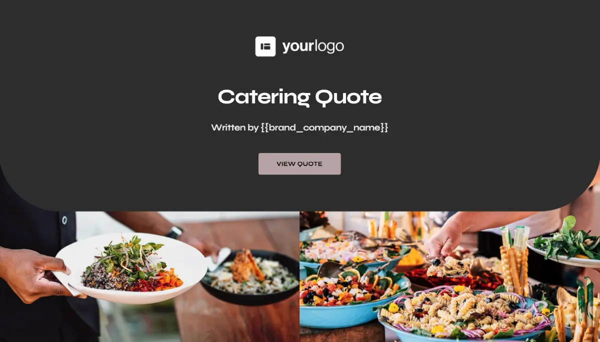 Catering Quote Template