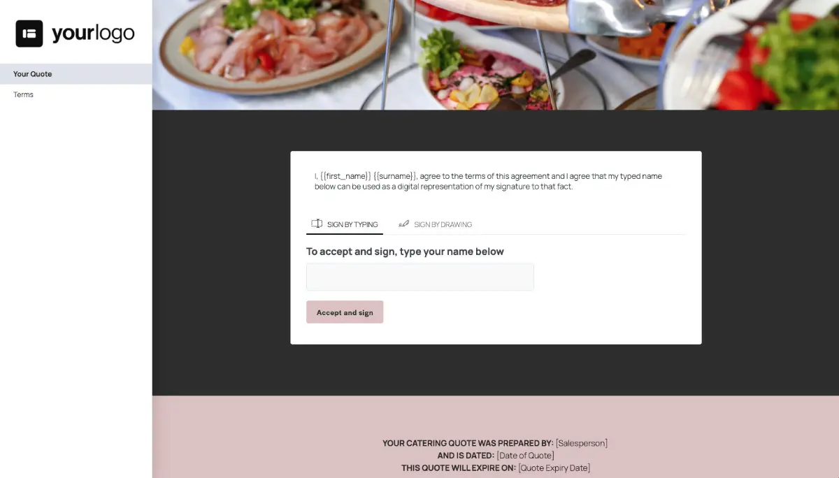 Catering Quote Template Slide 4