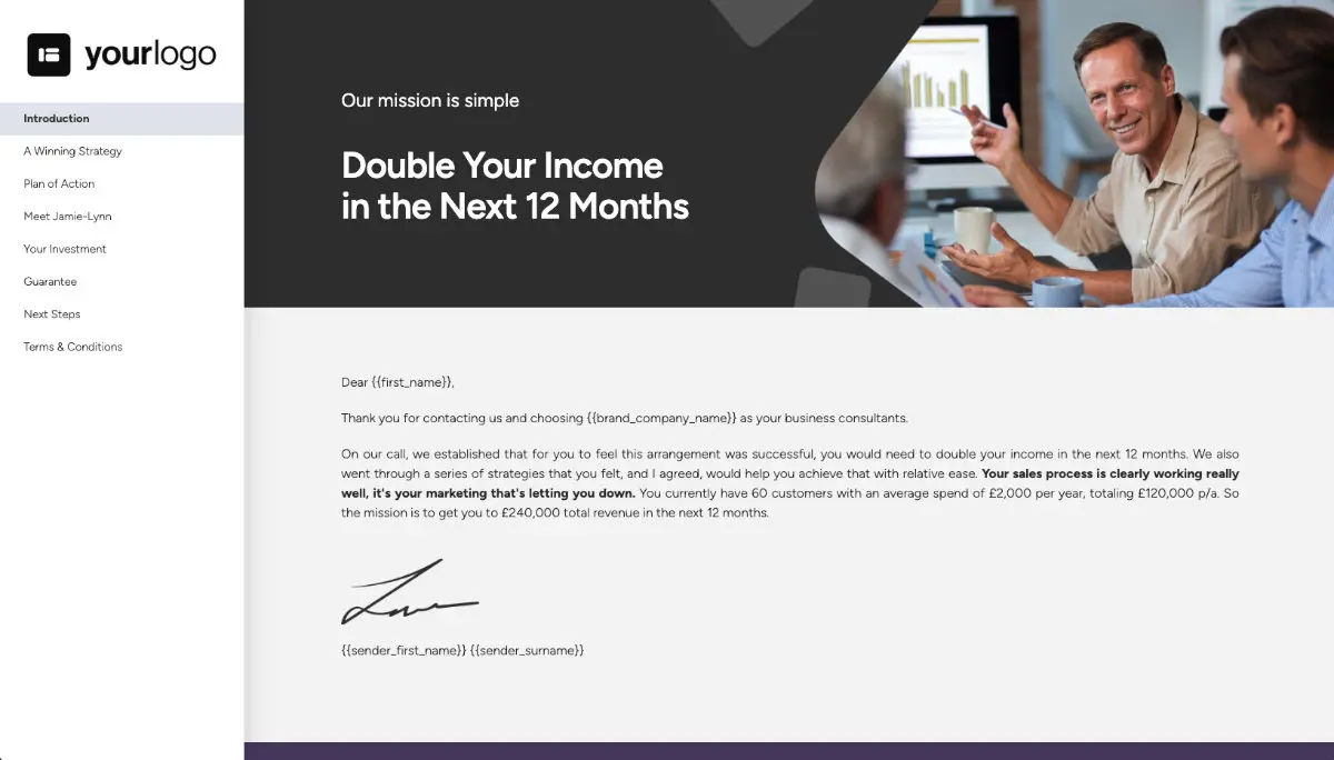 Business Coaching Quote Template Slide 2