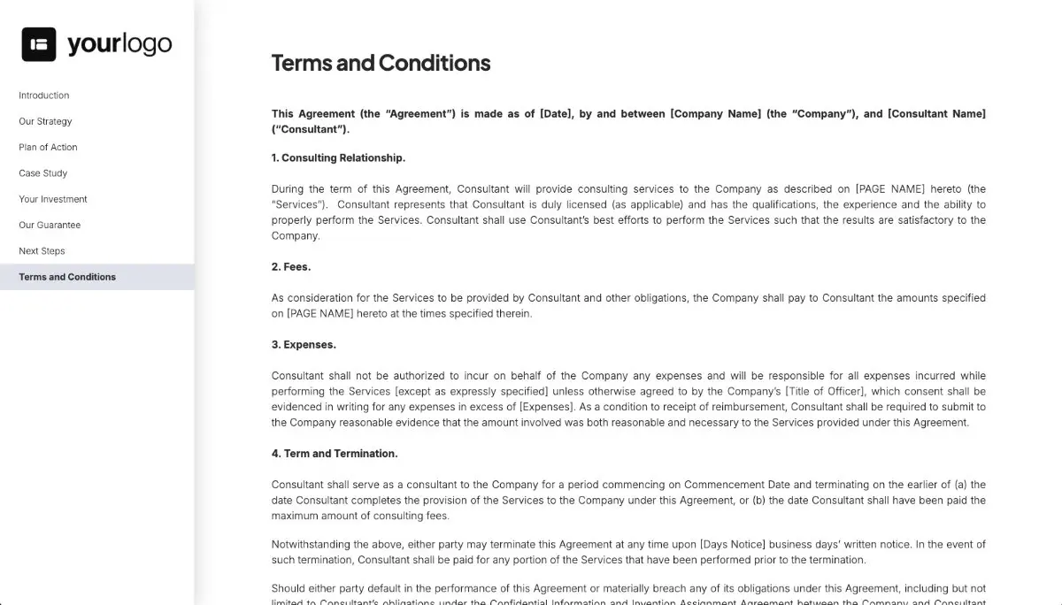 Coaching Quote Template - Pre-Written Contract