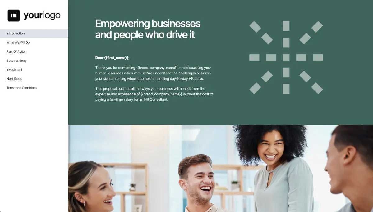 Human Resources Quote Template Slide 2