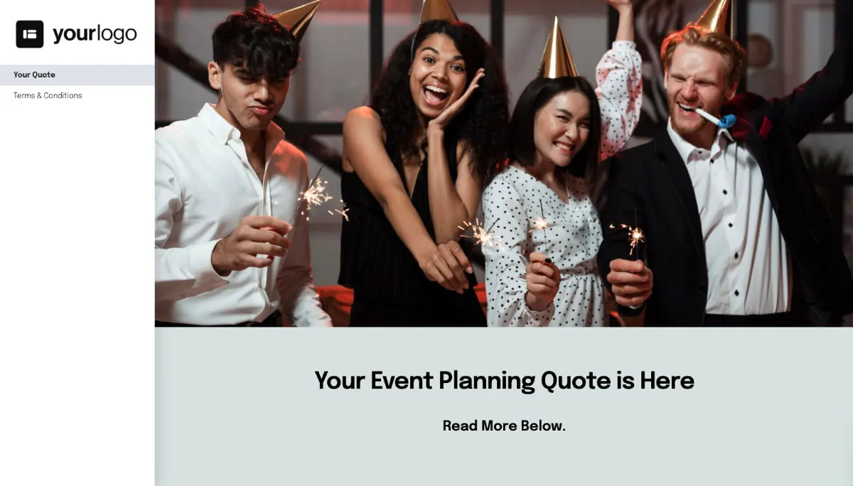 Event Planner Quote Template Slide 2