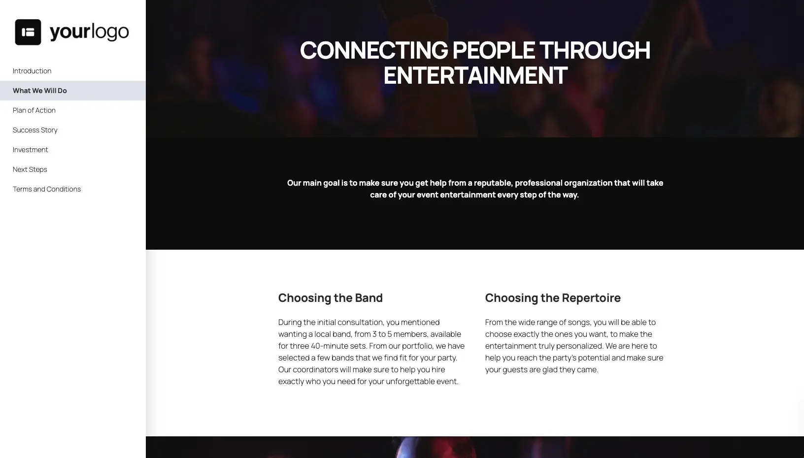 Entertainment Quote Template Slide 3