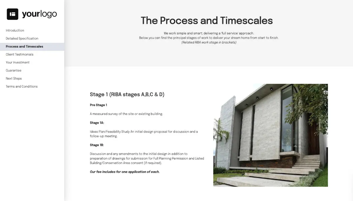 Architecture Quote Template Slide 4