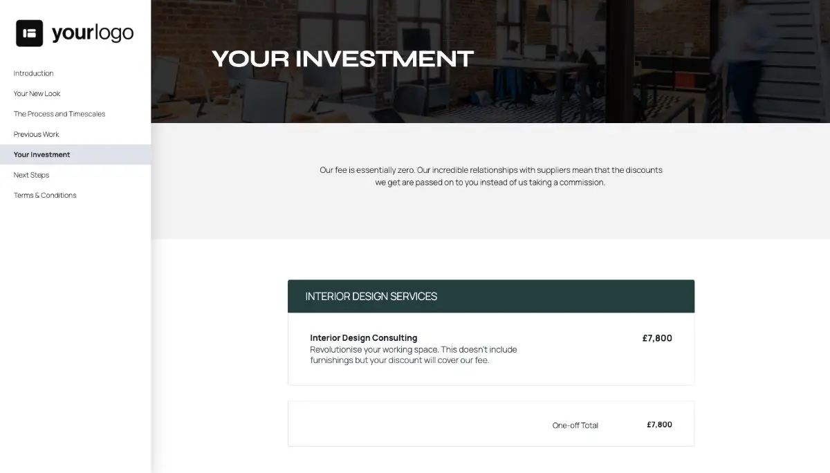 Interior Design Quote Template Slide 6