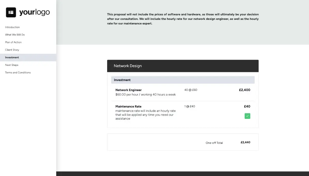 Network Design Quote Template Slide 6