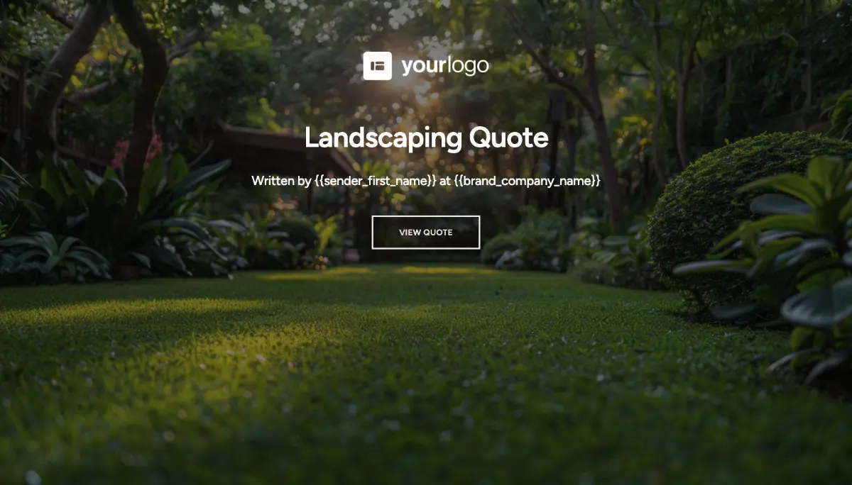 Landscaping Quote Template