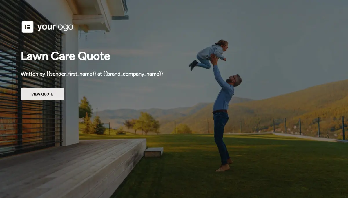 Lawn Care Quote Template