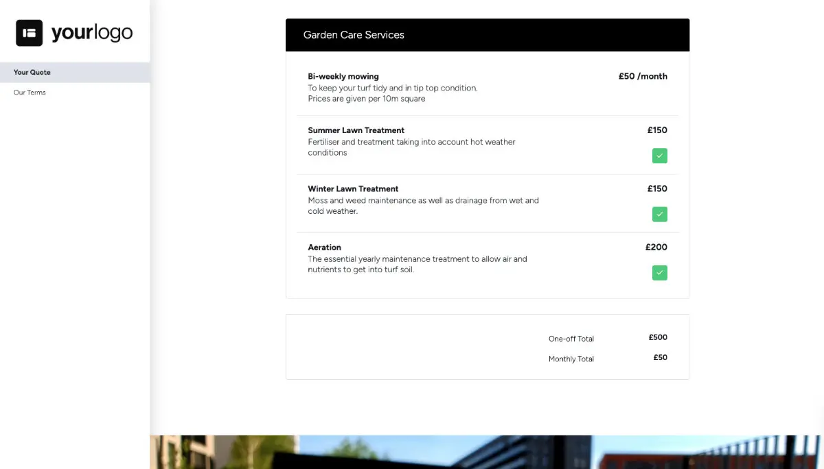 Lawn Care Quote Template Slide 3