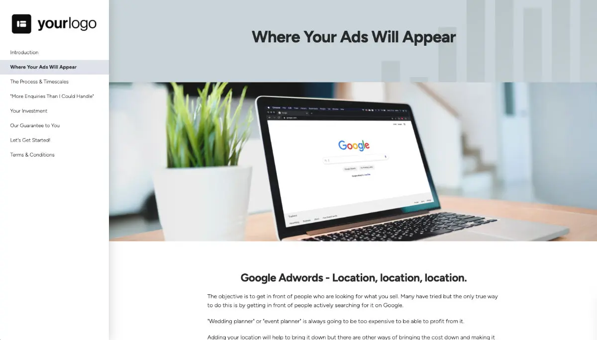 Google Adwords Quote Template Slide 3