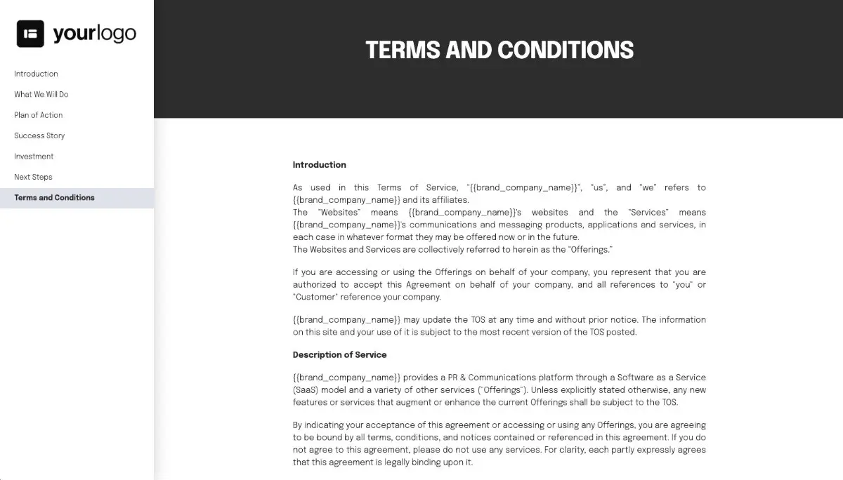 PR Campaign Quote Template - Pre-Written Contract