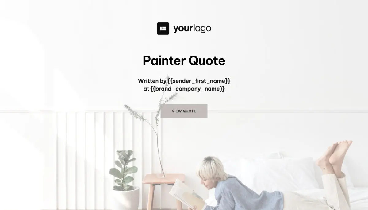 Painter and Decorator Quote Template