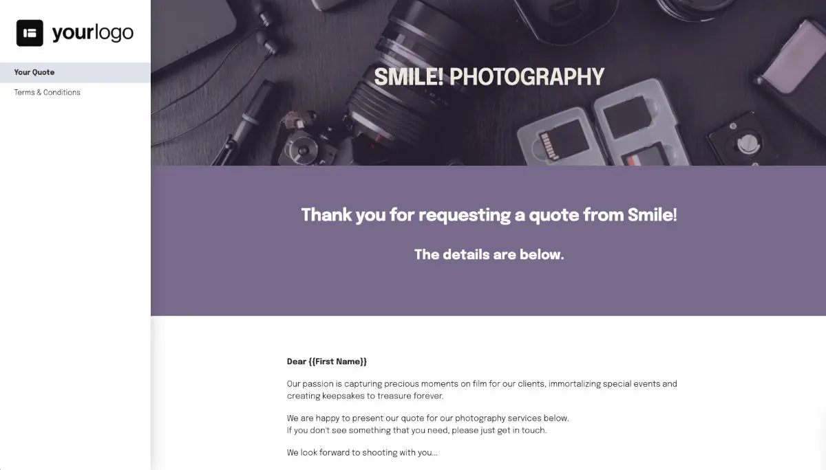 Photography Quote Template Slide 2