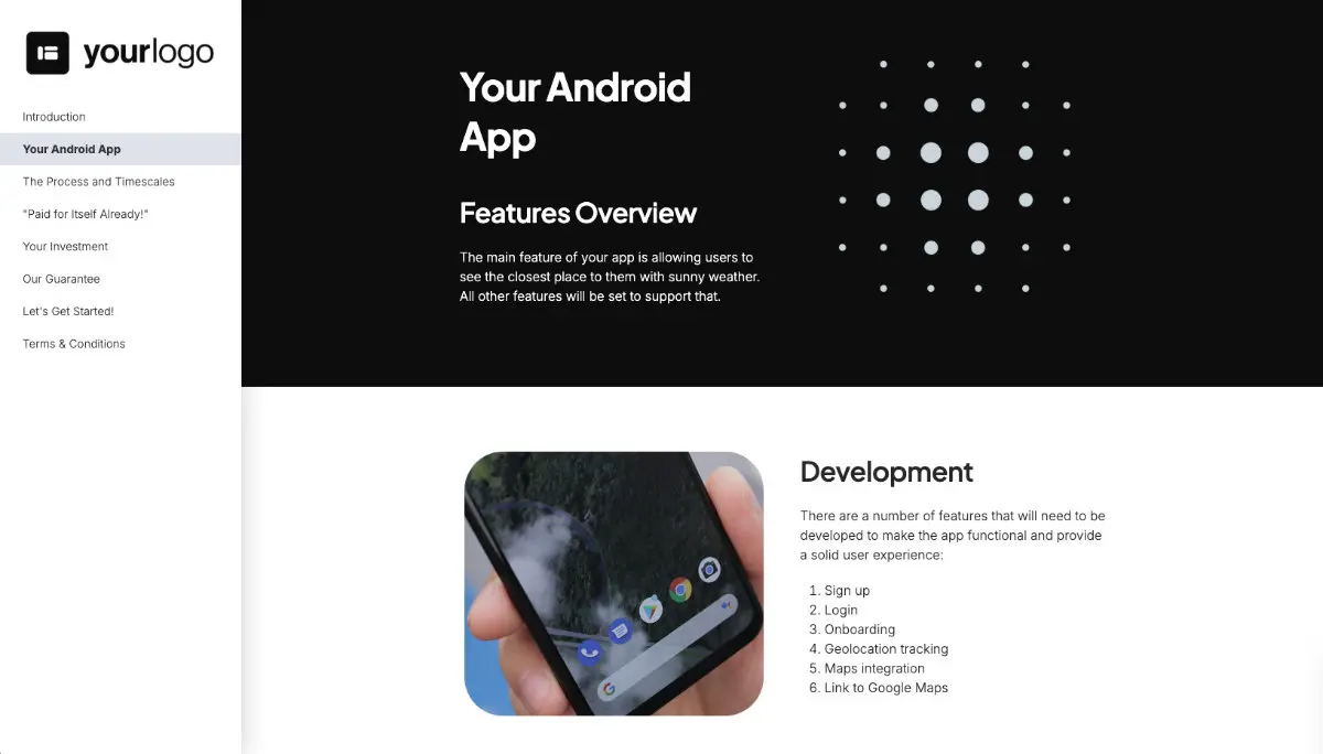 Android Mobile App Development Quote Template Slide 3
