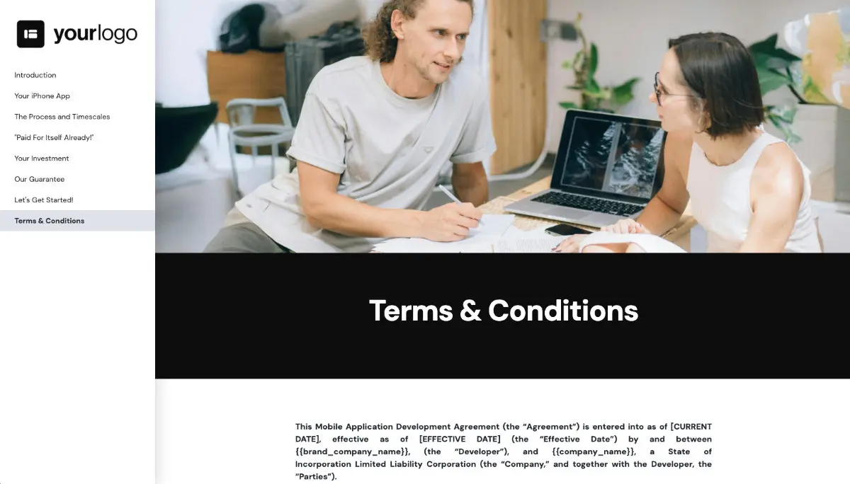 iPhone Mobile App Development Quote Template Slide 9