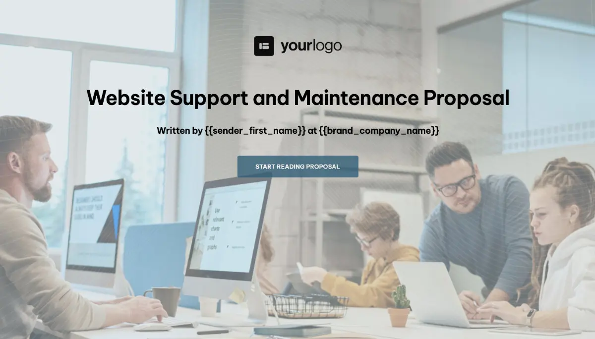 Website Support and Maintenance Quote Template