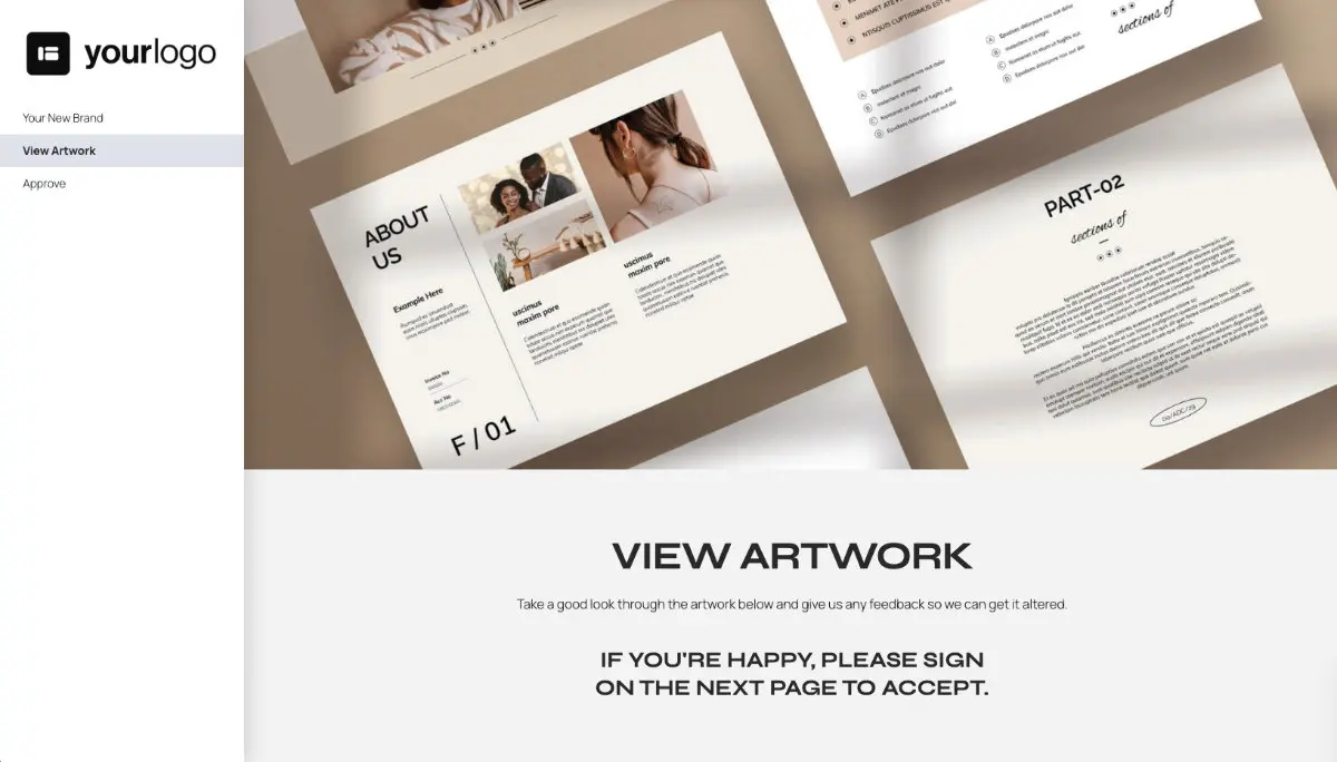 Design Approval Sign off Document - Presentation of Your Design