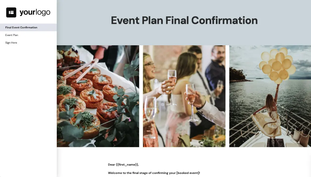 Event Planning Final Details Signoff - Explaining How it Works