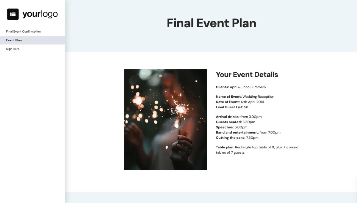Event Planning Final Details Signoff Slide 3