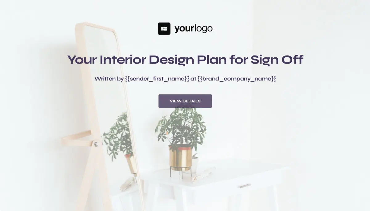 Interior Design Client Signoff