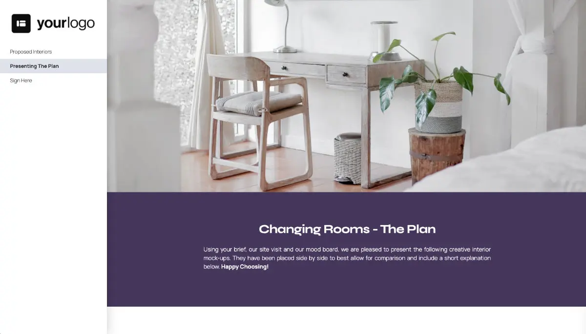 Interior Design Client Signoff Slide 3