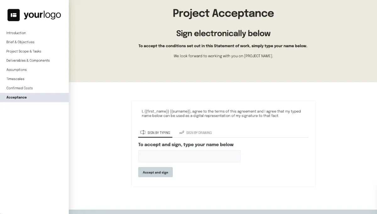 General Statement of Work Template - Get it Approved with a Digital Signature