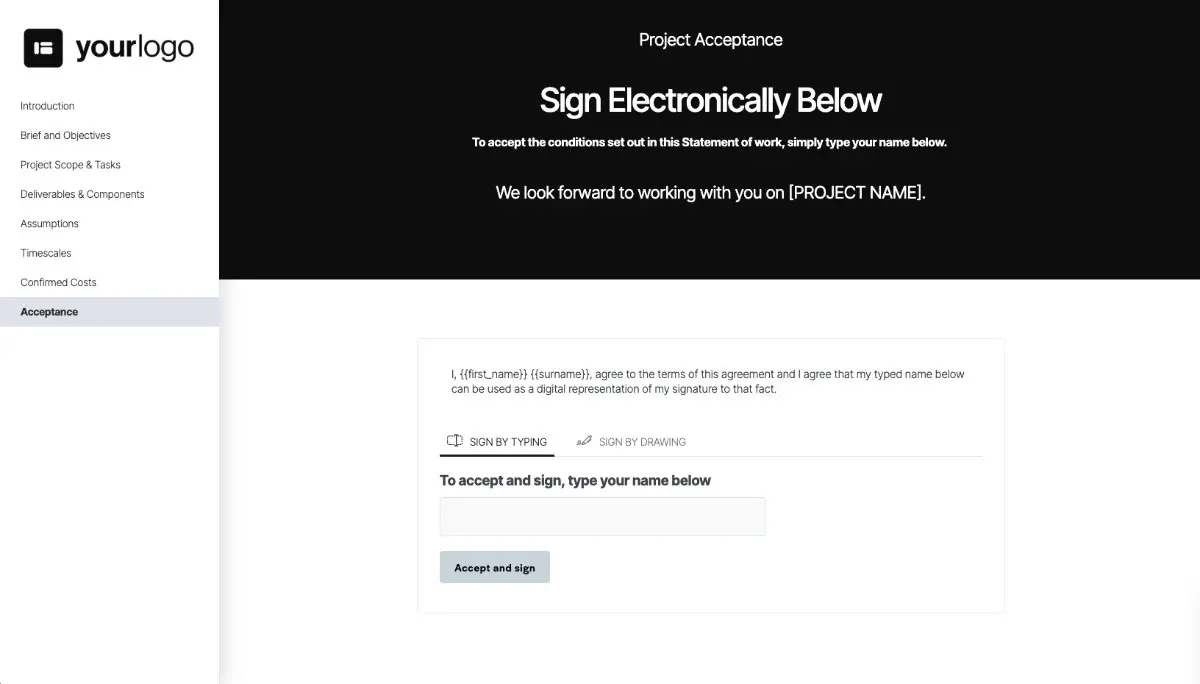 Software Development Statement of Work - Get it Approved with a Digital Signature