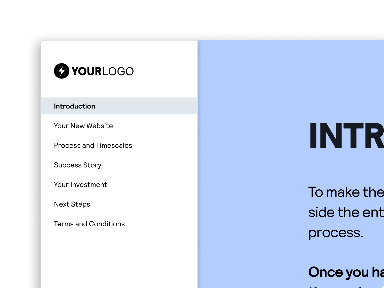 proposal cover editing